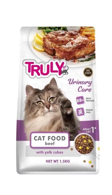 Truly Kattefoder Kornfrit - Urinary Care - Okse 1,5kg