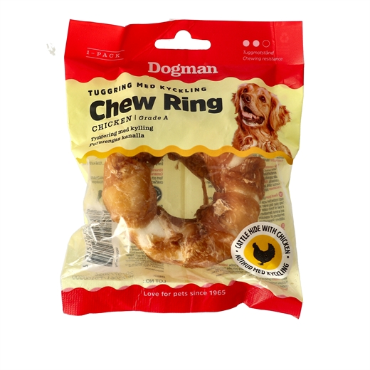 Tyggering med kylling hvid 7,5 cm