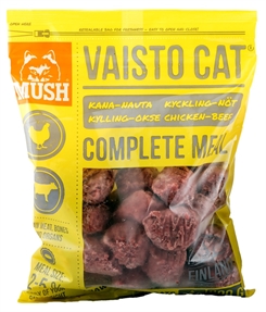 Mush B.A.R.F. Vaisto ® kat kylling og okse 800g - gul