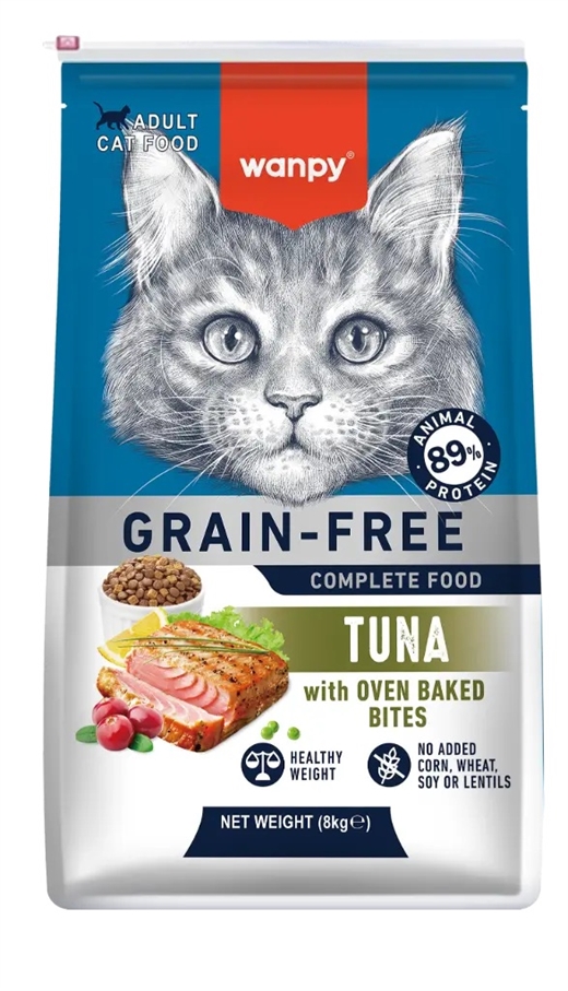 Wanpy Kattefoder - Voksen - Tun 8kg