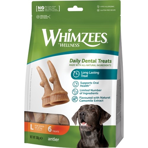 Whimzees occupy antler - Large - til store hunde - BrugFør-11/2025