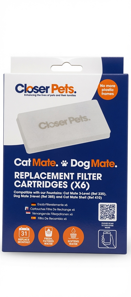 Cat mate vandfountain Filter 6 stk