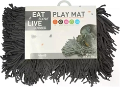 Eat Slow Live Longer Play Mat Grey
