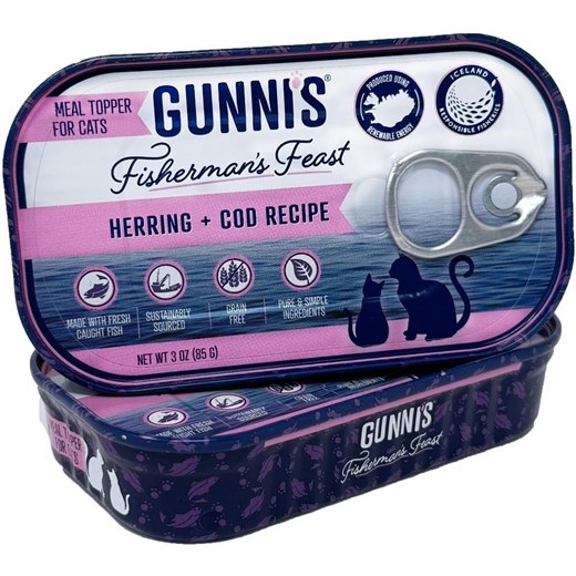 Gunnis Toppers Sild & Torsk til kat 85g