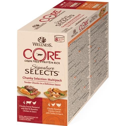 Signature Core kattemad - Selects Chunky Selection Multipack - 8stk pakke