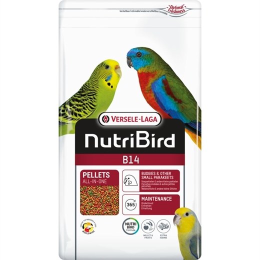 Nutribird B14 3kg - Undulat og parakit piller - til fugle