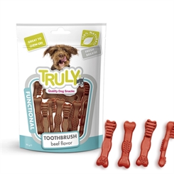 Truly Dog Dental Toothbrush Beef Flavour 90g